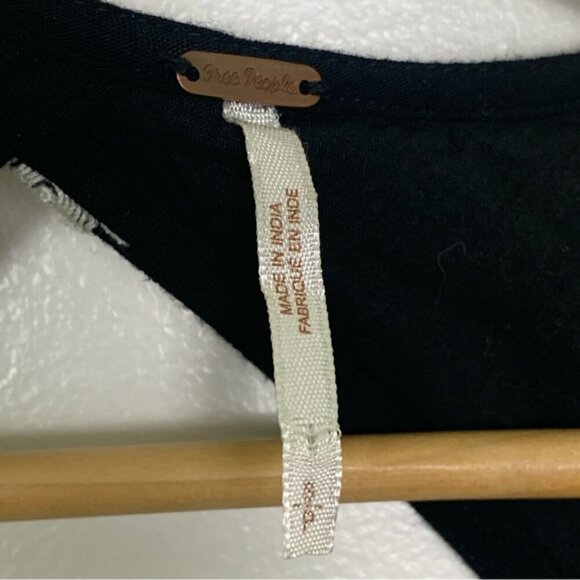 Free People Emma Dress Flare Crinkled Gauze Floral Keyhole Back - Picture 8 of 10